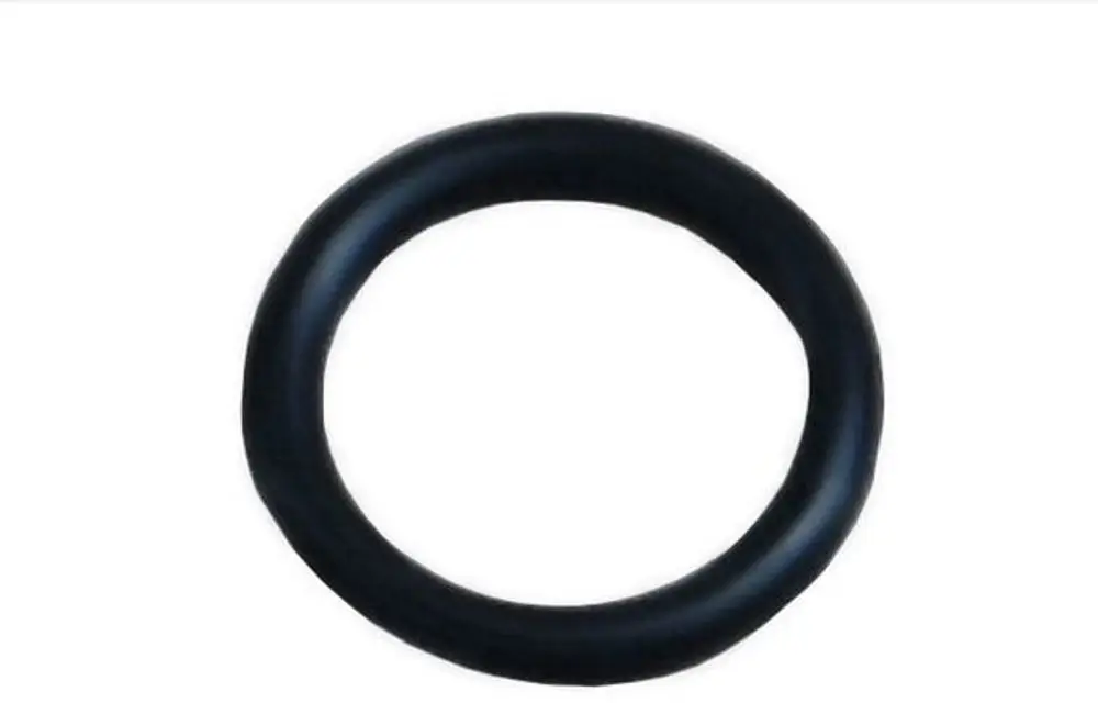 Schwarzer O-Ring von Bosch, kreisförmig, mit glatter Oberfläche. Ideal für Abdichtungsanwendungen in verschiedenen mechanischen Geräten.